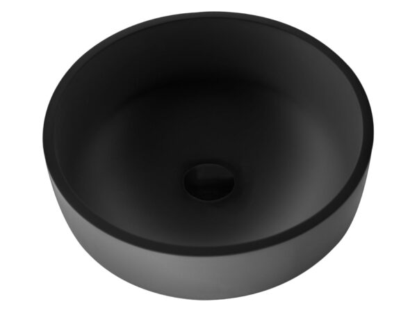 VASQUE SOLID SURFACE A POSER (42X14CM) - NOIR MAT