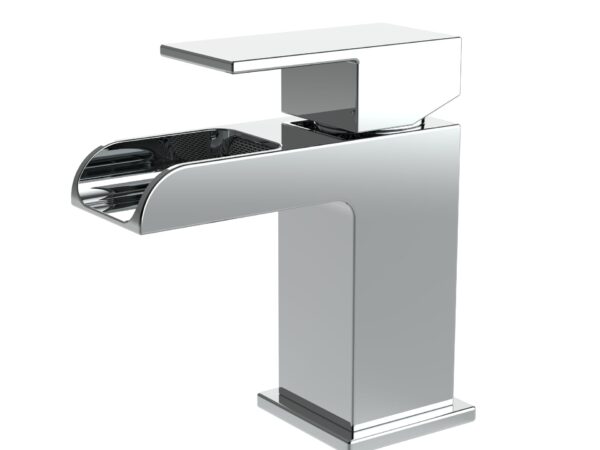 SQUARE MITIGEUR DE LAVABO EN CASCADE - CHROME